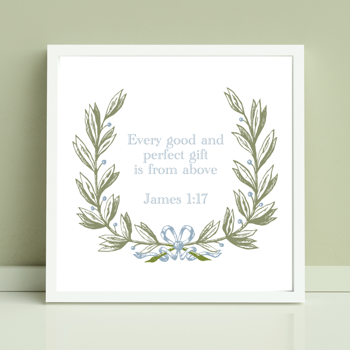 James 1:7 NIV Wreath Digital