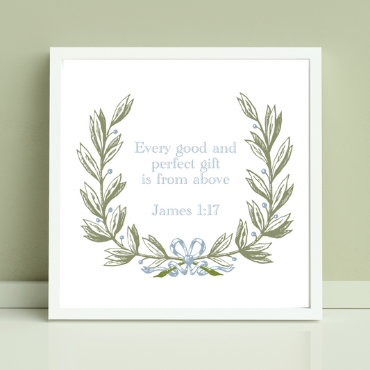 James 1:7 NIV Wreath Digital