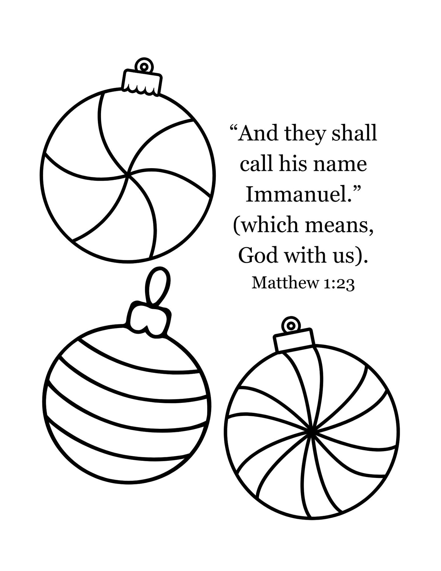 Christmas Coloring Pages (Digital Download)
