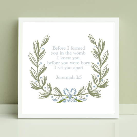 Jeremiah 1:5 NIV Wreath Digital