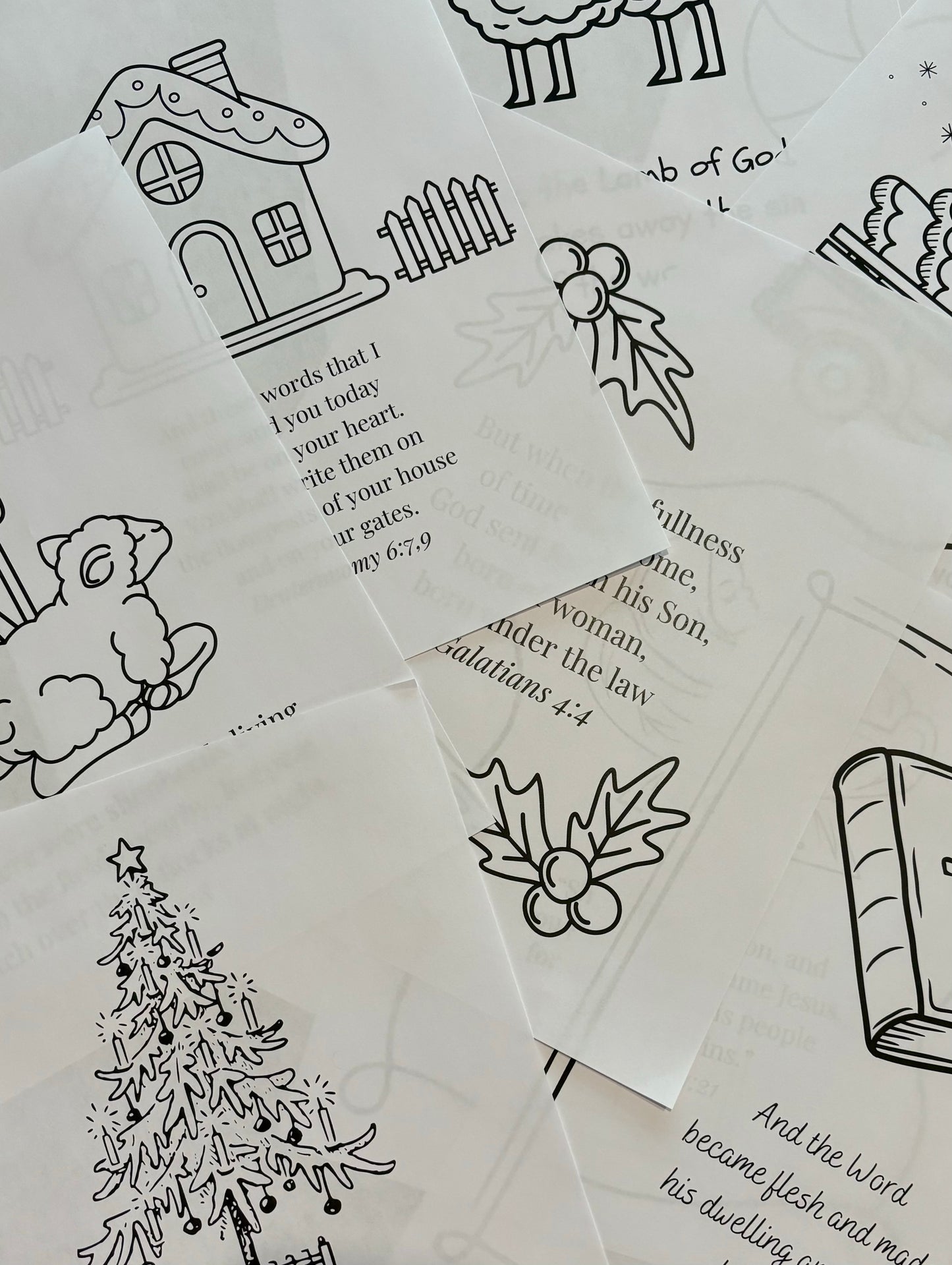 Christmas Coloring Pages (Digital Download)